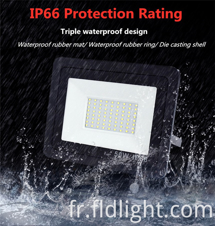 High lumen full power IP66 flood light 